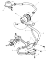 Diagram for 2005 Chrysler Town & Country Power Steering Reservoir - 4743063AA