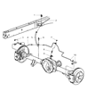 Diagram for 2004 Dodge Ram 2500 Brake Line - 52121118AB