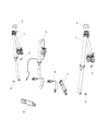 Diagram for Jeep Wrangler Seat Belt - 1SY99DX9AC