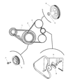 Diagram for Chrysler Sebring Drive Belt - 4668240