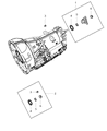 Diagram for Ram Automatic Transmission Output Shaft Seal - 68261371AA