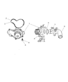 Diagram for Chrysler 300 Water Pump - 4663732AC