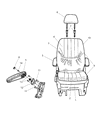 Diagram for 2005 Dodge Grand Caravan Seat Cushion - 1AM591D5AA