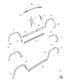 Diagram for 2016 Jeep Cherokee Door Moldings - 5ZQ34TZZAC