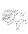 Diagram for 2009 Dodge Ram 1500 Wheelhouse - 68055649AA