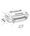 Diagram for 2009 Dodge Journey Bumper - 68034219AC