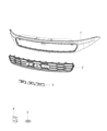 Diagram for Ram ProMaster City Grille - 6VU39TZZAA