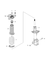 Diagram for 2019 Jeep Compass Shock Absorber - 68290258AB