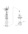 Diagram for Jeep Compass Shock And Strut Mount - 68366606AA