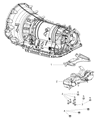 Diagram for Ram 3500 Transmission Mount - 68349271AB