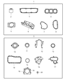 Diagram for 2004 Dodge Caravan Cylinder Head Gasket - 4781018AA