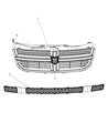 Diagram for 2010 Dodge Avenger Grille - 5155642AA