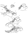 Diagram for 2001 Chrysler Sebring Armrest - UP141L8AA