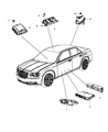 Diagram for 2012 Chrysler 300 Air Bag Control Module - 68105510AD