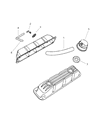 Diagram for 1999 Dodge Dakota PCV Valve - 53031135