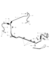 Diagram for 2008 Dodge Challenger Brake Line - 4854455AD