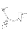 Diagram for 2009 Dodge Charger Sway Bar Bushing - 4895457AB