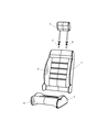 Diagram for Jeep Wrangler Seat Cushion - 68003075AA