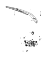 Diagram for Dodge Wiper Blade - 68040372AA