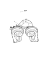 Diagram for 2011 Dodge Journey Horn - 5026997AA