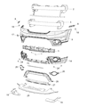 Diagram for 2014 Dodge Journey License Plate - 68066186AA