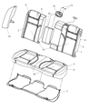 Diagram for 2009 Chrysler 300 Seat Cover - 1GN681D1AA