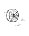 Diagram for Jeep Liberty Spare Wheel - 1CG33PAKAB