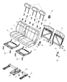 Diagram for 2009 Chrysler Aspen Seat Cover - 1FQ911D1AA