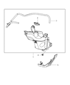 Diagram for Dodge Ram 2500 Coolant Reservoir - 55057130AB