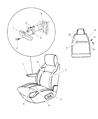 Diagram for 1997 Dodge Ram Wagon Seat Cushion - SA83SP8AA