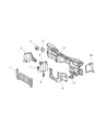 Diagram for Dodge Sprinter 2500 Dash Panels - 5131685AA