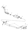 Diagram for Chrysler Pacifica Tail Pipe - 4880671AD