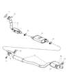 Diagram for Mopar Catalytic Converter Gasket - 4809696AA