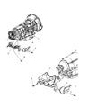 Diagram for Jeep Grand Cherokee Transmission Mount - 52089932AG