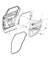 Diagram for 2005 Chrysler 300 Door Seal - 5065164AD