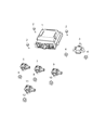 Diagram for Chrysler Air Bag Control Module - 68371752AA