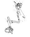 Diagram for 1999 Jeep Wrangler Power Steering Hose - 52087902