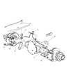 Diagram for 2002 Dodge Ram 2500 Brake Line - V1120174AA