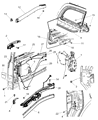 Diagram for 2012 Ram C/V Door Latch Cable - 5020680AA