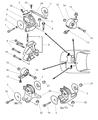 Diagram for 2004 Dodge Stratus Engine Mount Bracket - MN101072