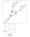 Diagram for Dodge Challenger Exhaust Pipe - 68453195AB