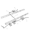 Diagram for 2002 Dodge Grand Caravan Parking Brake Cable - 4721027AK