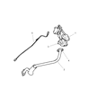 Diagram for Dodge Grand Caravan EGR Valve Gasket - 4861490AA