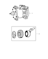 Diagram for 2002 Dodge Durango A/C Compressor - 55056335AA