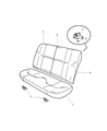 Diagram for 2001 Dodge Stratus Seat Cushion - UN461DVAA