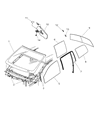 Diagram for 2008 Dodge Durango Windshield - 5114521AB