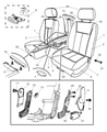 Diagram for 2006 Dodge Dakota Seat Cushion - 1EC391D5AA