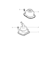 Diagram for Dodge Ram 3500 Automatic Transmission Shifter - 5183298AA