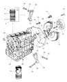 Diagram for 1999 Jeep Cherokee Flywheel - 4883426AA