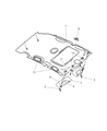 Diagram for Chrysler PT Cruiser Sun Visor - 1CH77DW1AB